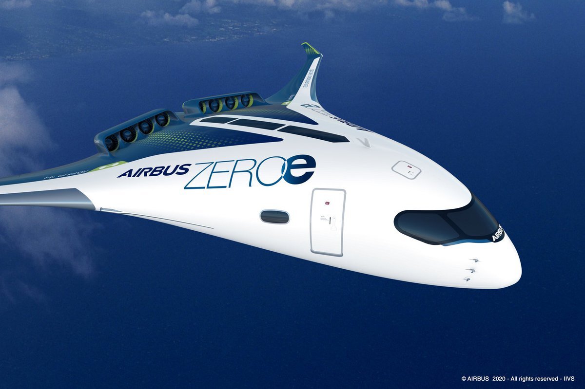 Концепт пассажирского лайнера ZEROe. © airbus.com