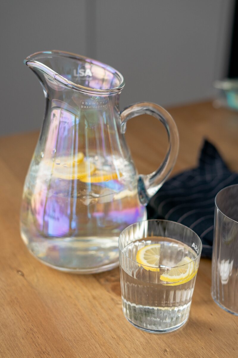 Тонкие стаканы для холодных напитков и кувшин необыкновенной красоты Артикул: G1446-79-916