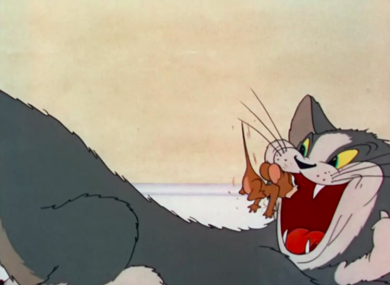 Кадры из первых серий "Тома и Джерри"