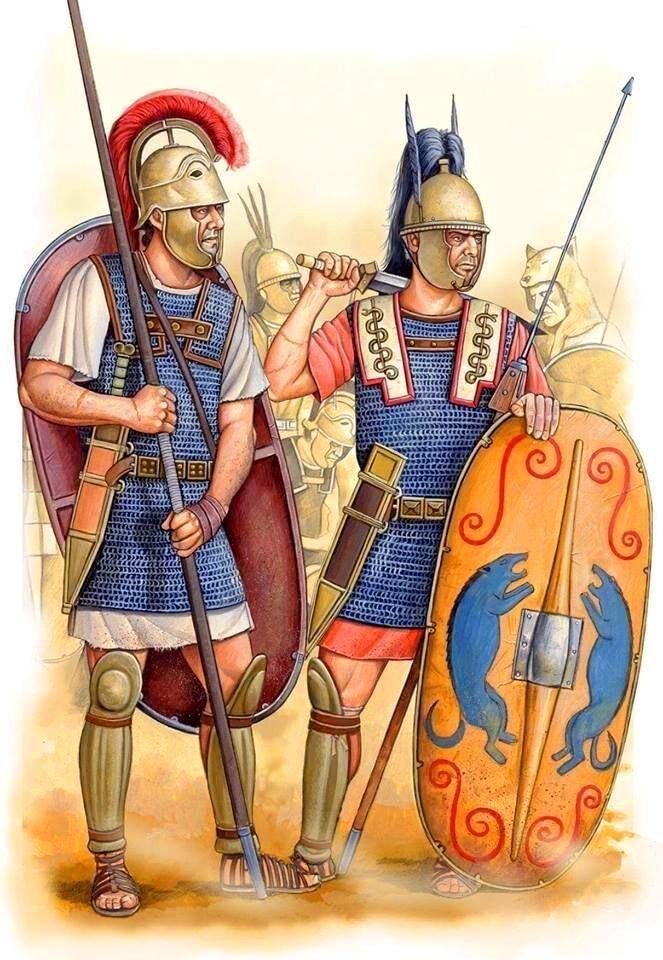 Легионеры времён Пунических войн. Современная иллюстрация