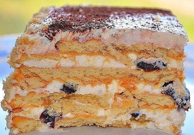 Рецепт: желейный торт без выпечки с лаймовым вкусом