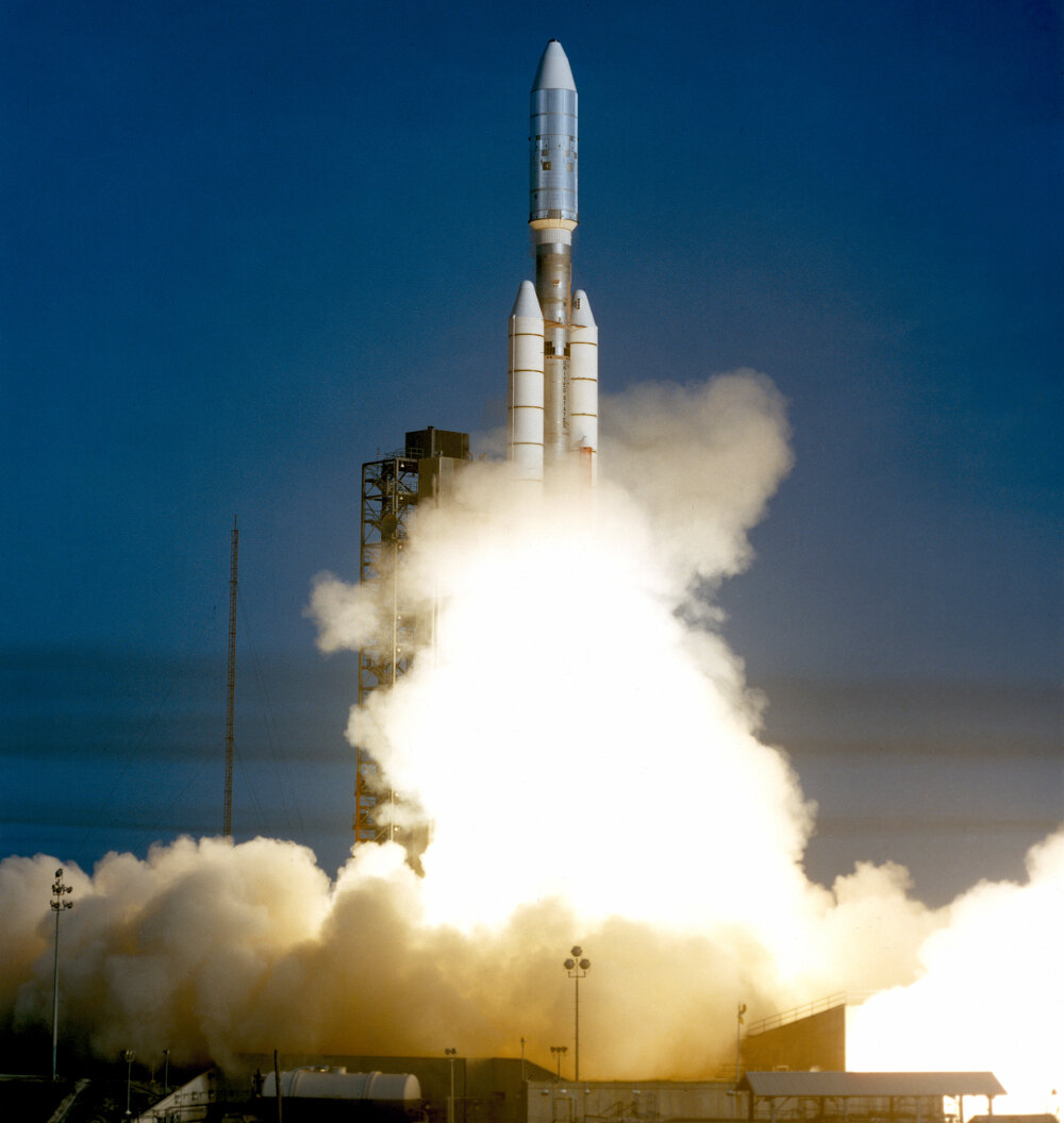 Фото: NASA / Запуск "Вояджера-1" с мыса Канаверал 5 сентября 1977 г