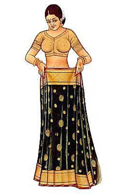 Сари: подгонка под юбку