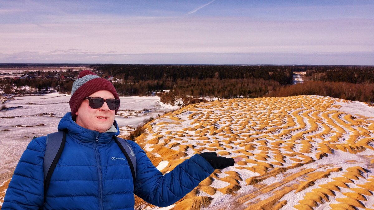 Борницкий карьер зимой