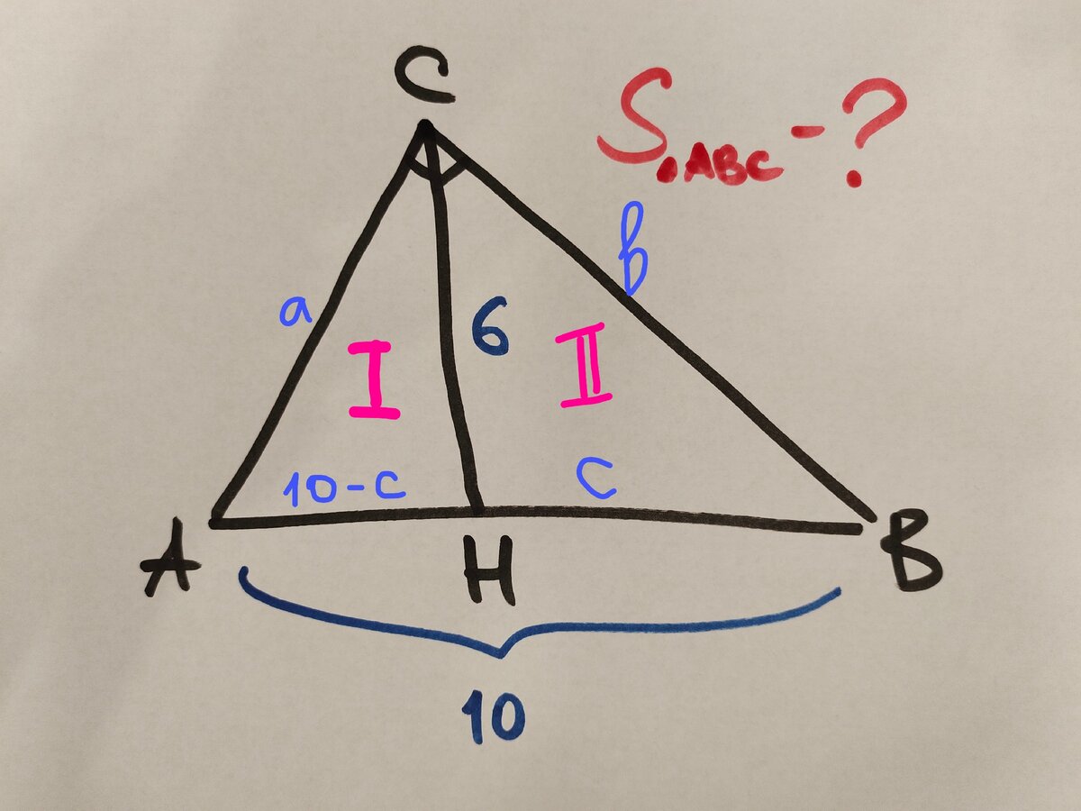 Треугольник площадью 36