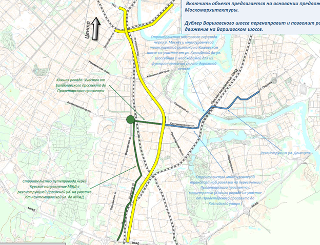 Проект ювх в москве схема