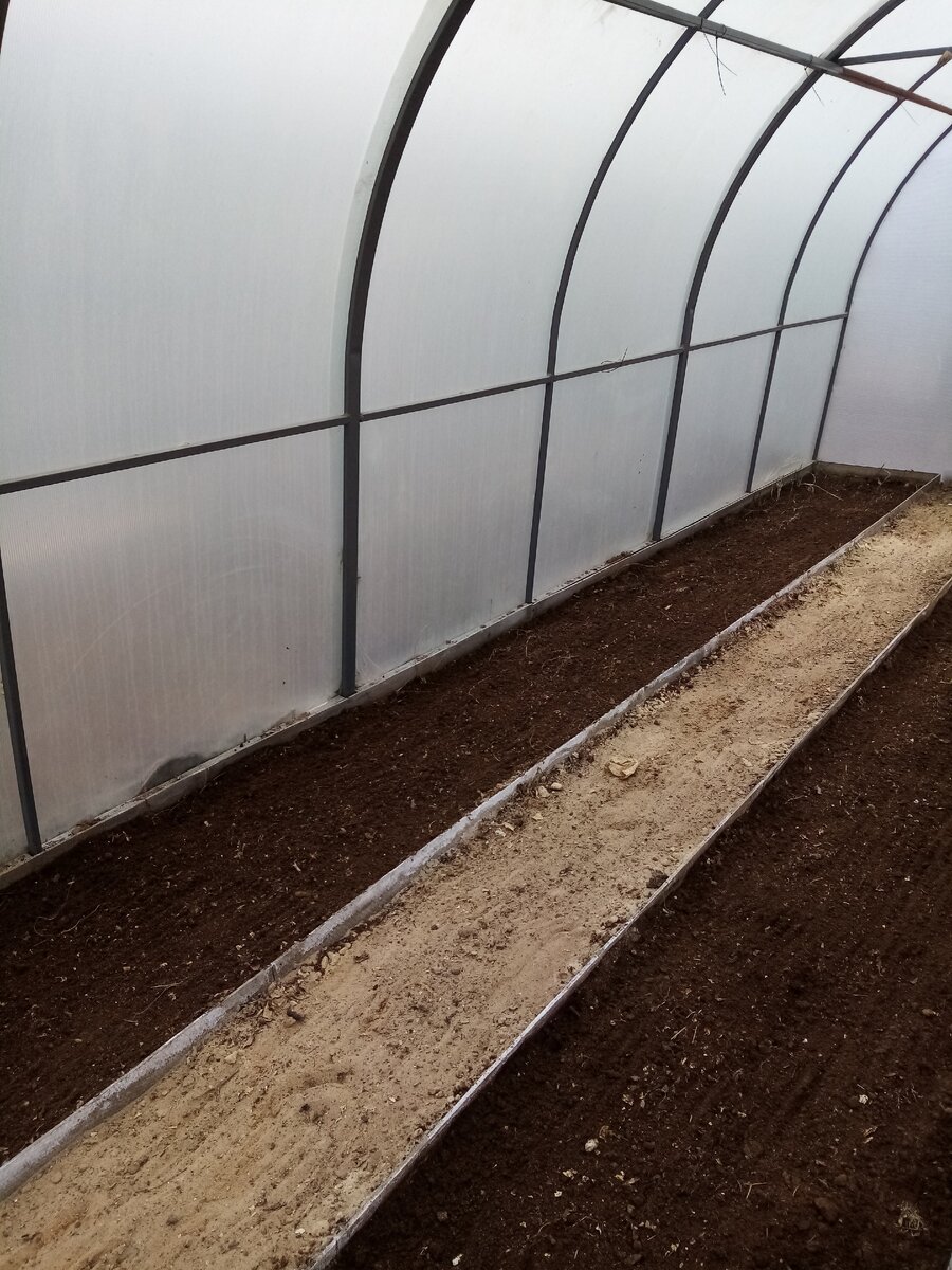 теплица готова . накрою картоном и на два дня оставлю в покое .