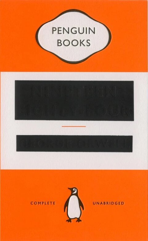 Обложка серии Penguin “Great Orwell”, Дэвид Пирсон, 2013.