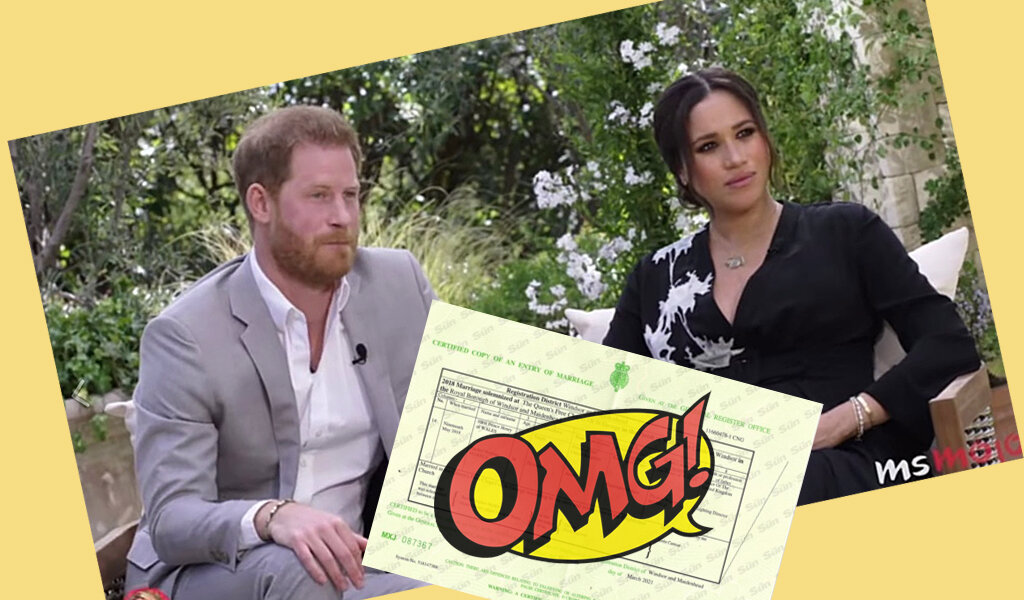 Меган и Гарри сидят на интервью у Опры Уинфри и рассказывают секретики БКС