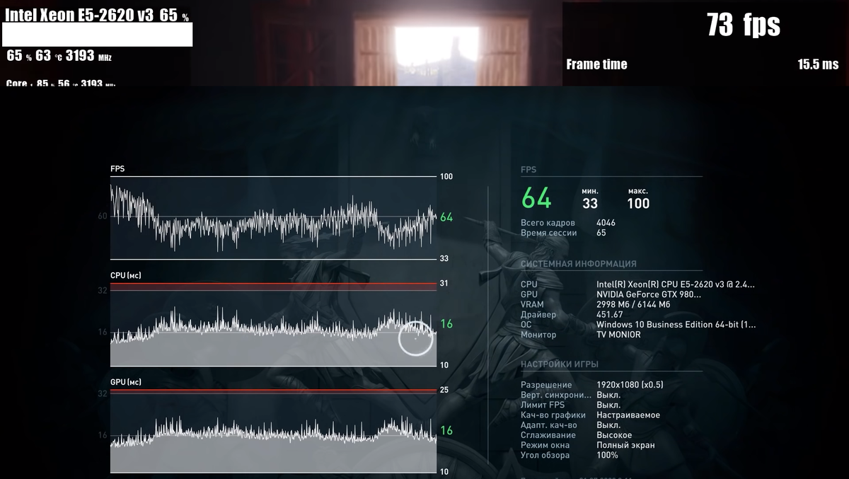 Assasin Creed Odesey | 60 - 80 FPS | Full HD разрешение | Максимальные настройки