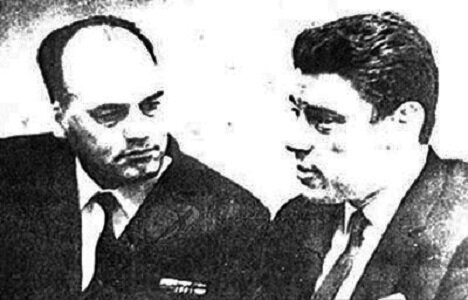 Александр Козлов и Михаил Волков - прототип и персонаж. Фото из Интернета.