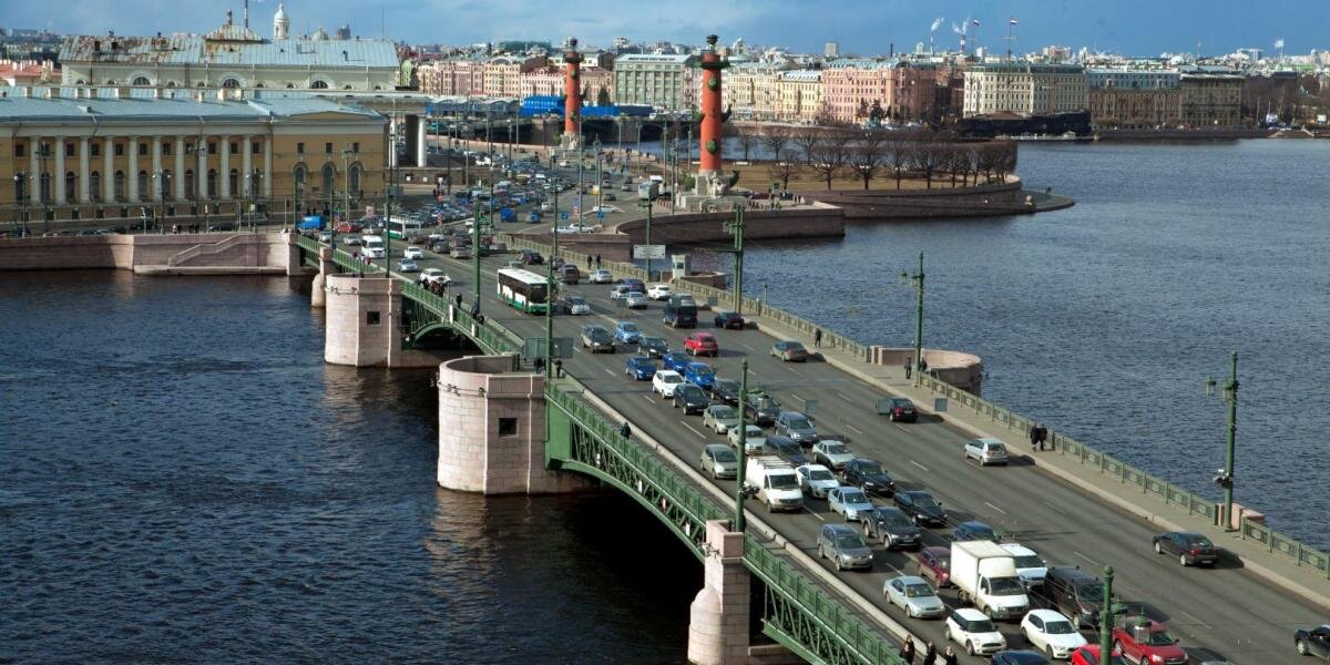 Мосты Санкт Петербурга Дворцовый мост днём