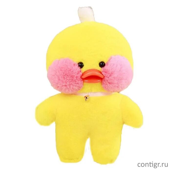 Уточка-оригинал без одежды. Фото с https://contigr.ru/catalog/myagkie_igrushki/lalafanfan_utka_lalafanfan_utochka_lalafanfan_myagkaya_igrushka_utka_v_ochkakh_plyushevaya_utka/
