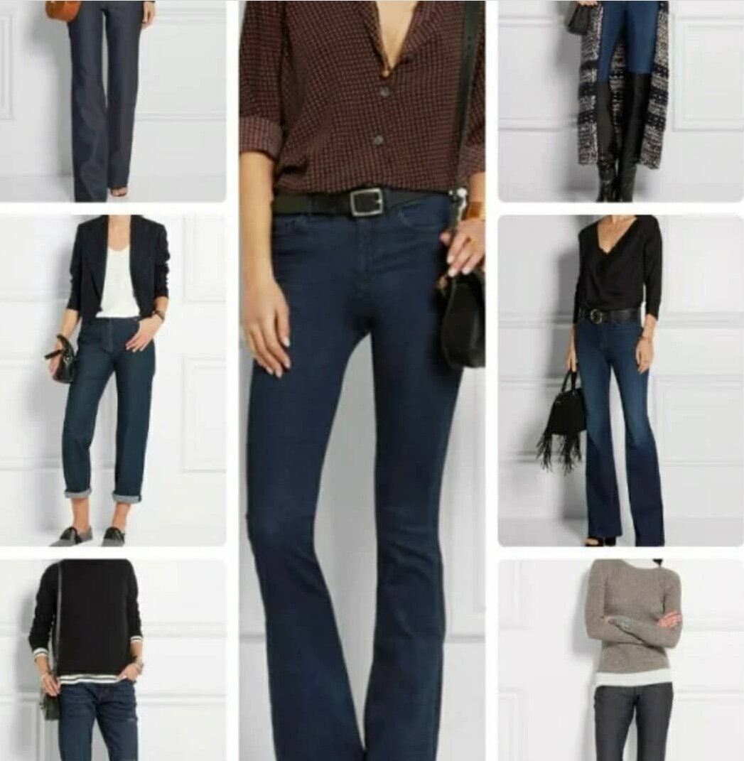Базовые джинсы - фасон, цвет, длина.