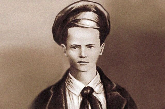 Портрет Павлика Морозова, созданный на основе единственной известной фотографии, на которой он был запечатлен/ © Commons.wikimedia.org