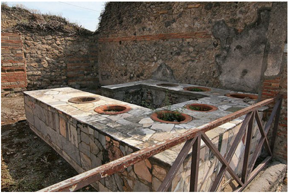 Руины термополия обнаружены в Помпеях.