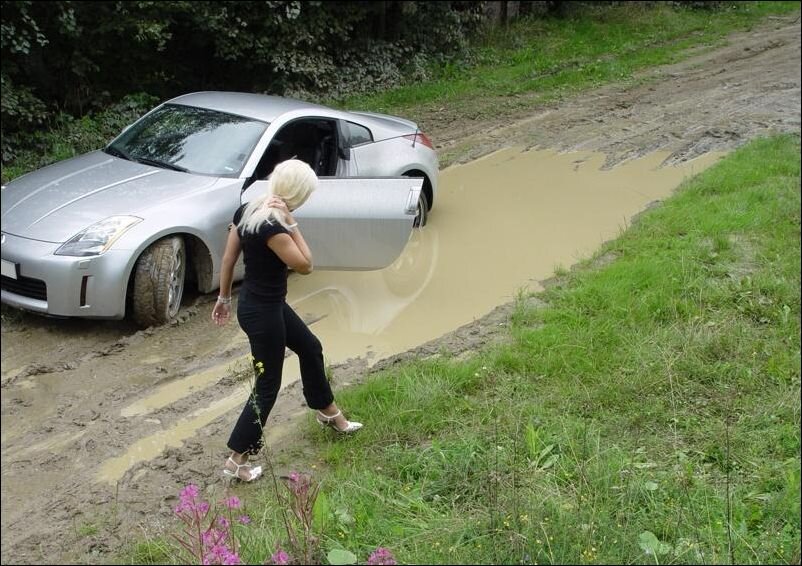 Буксующий автомобиль