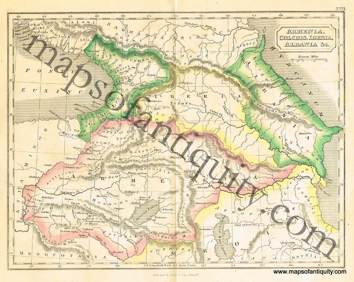Карта Колхиды и Иберии, примерно 8-10 века до нашей эры. Можем увидеть Армению и Албанию(нынешняя территория Азербайджана, население которой так же составляют часть населения нынешнего Азербайджана)
