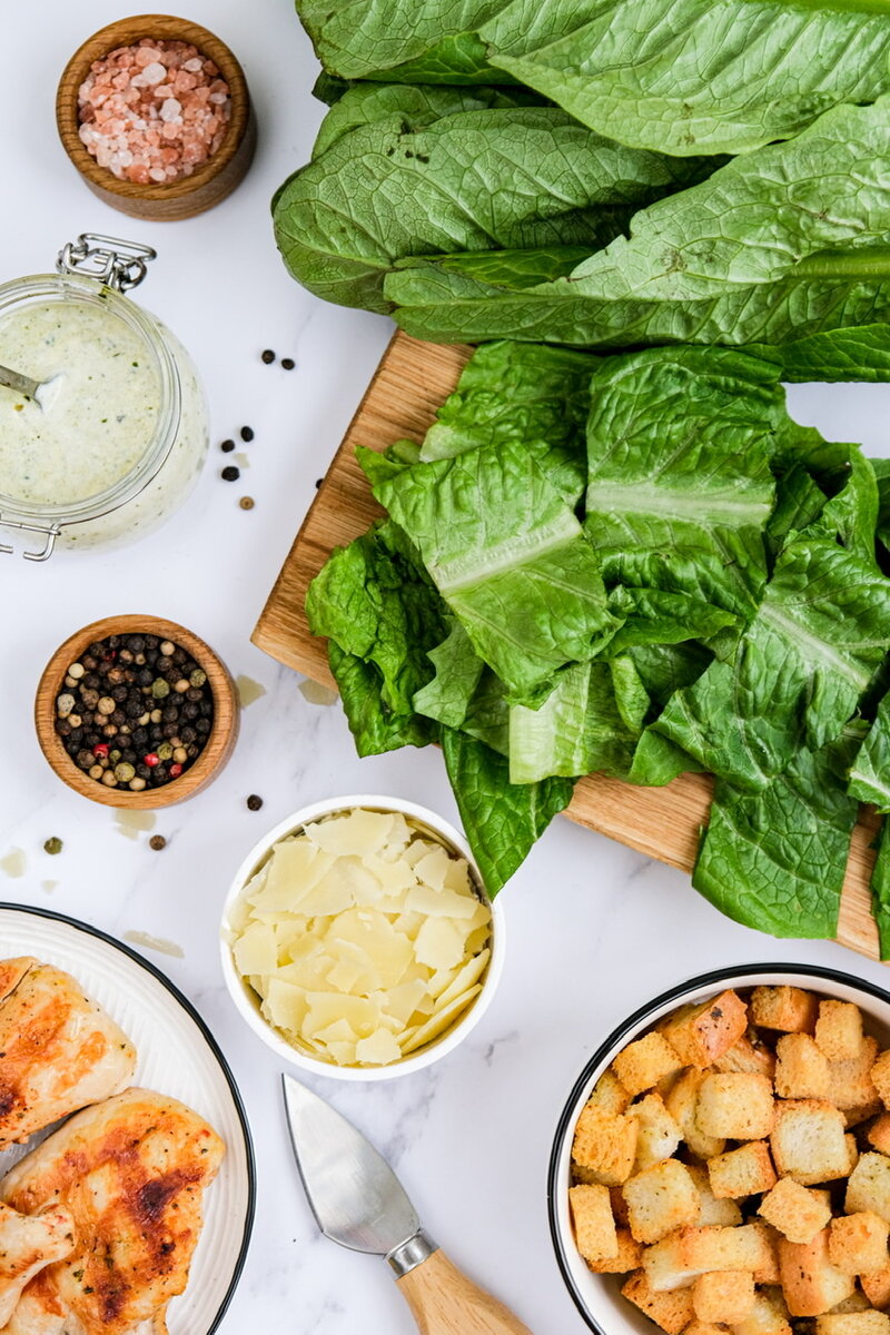 Ингредиенты для салата «Цезарь»
