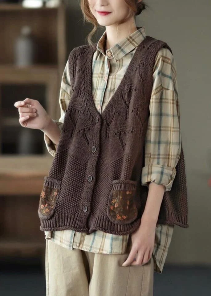Вязаный жилет. Большая подборка. С чем сочетать жилет. | Popetelno ...