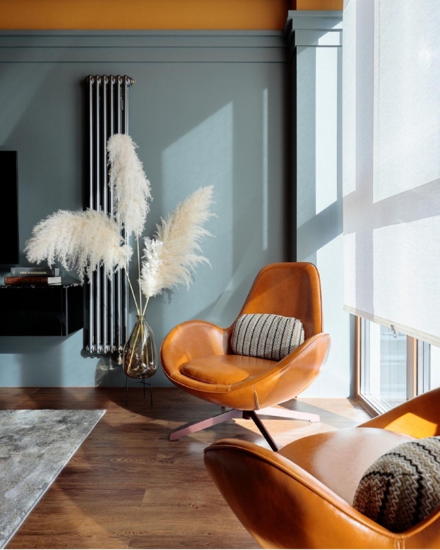 Дизайн-проект квартиры под сдачу: Графит в оранжевом закате от Анны Луцкевич, Санкт-Петербург