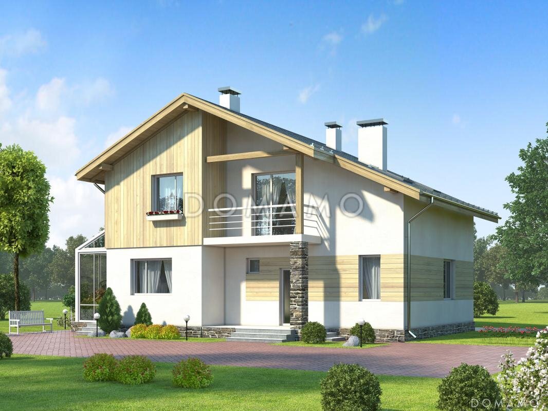 Проект D745 — балкон над крыльцом