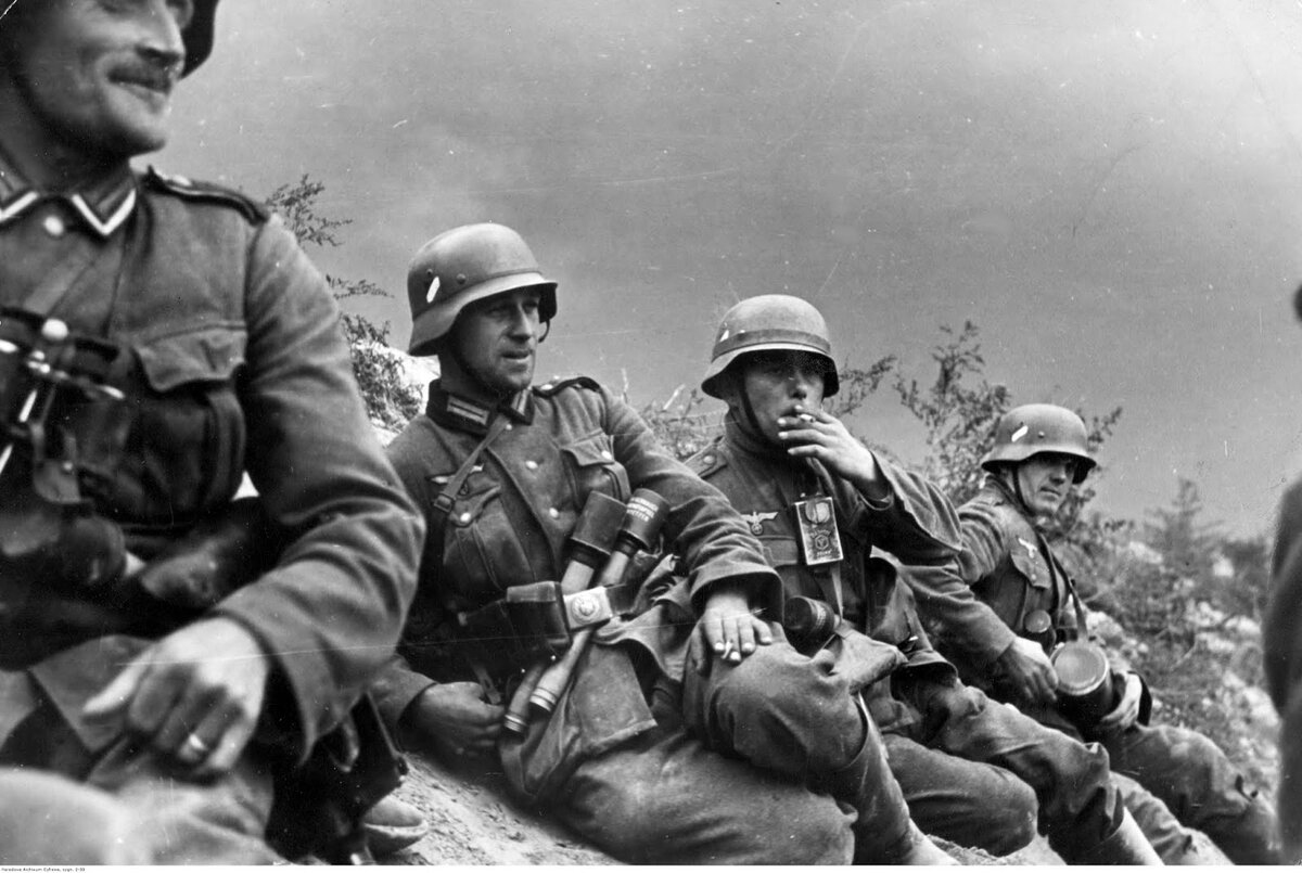 Немецкие солдаты в 1939 году (Польша).