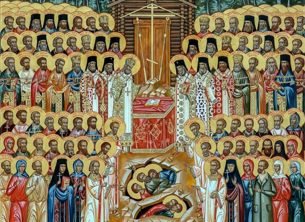 Источник изображения: kubanpravoslavnaya.ru, икона - Сонм исповедником и новомучеников в земле Российской просиявших