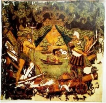 Полковое знамя Преображенского полка.1699 о