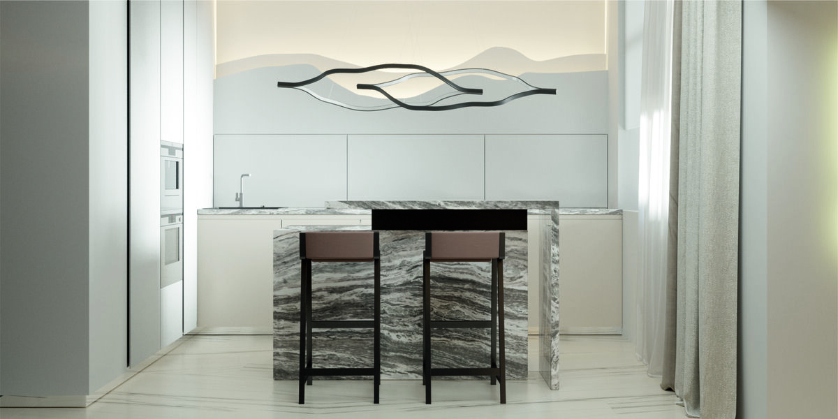 Визуализация дизайн-проекта квартиры город Воронеж.