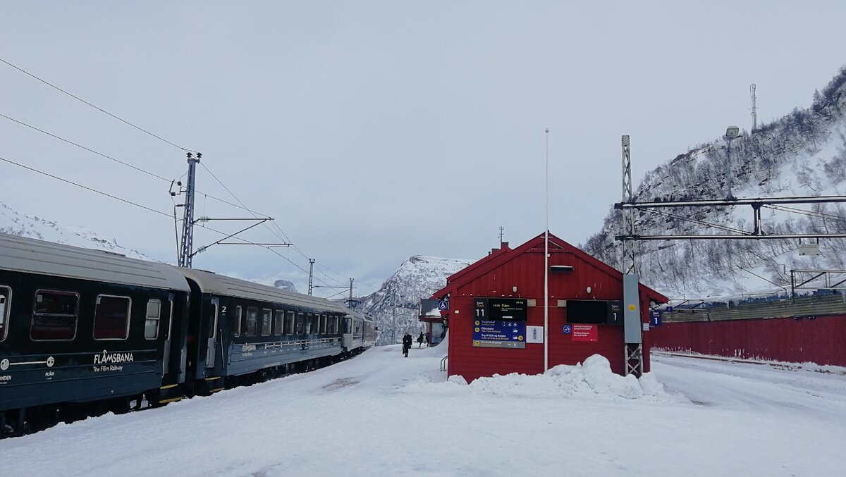 Поезд до городка Флом.