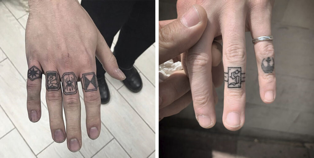 Что означает татуировка на пальце в виде руны, но с закругленными углами у заключённых?