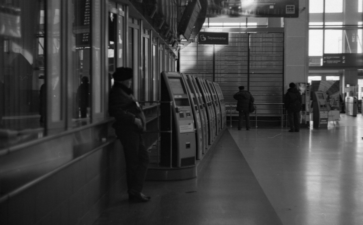 Ilford 400, zenit. Финляндский вокзал