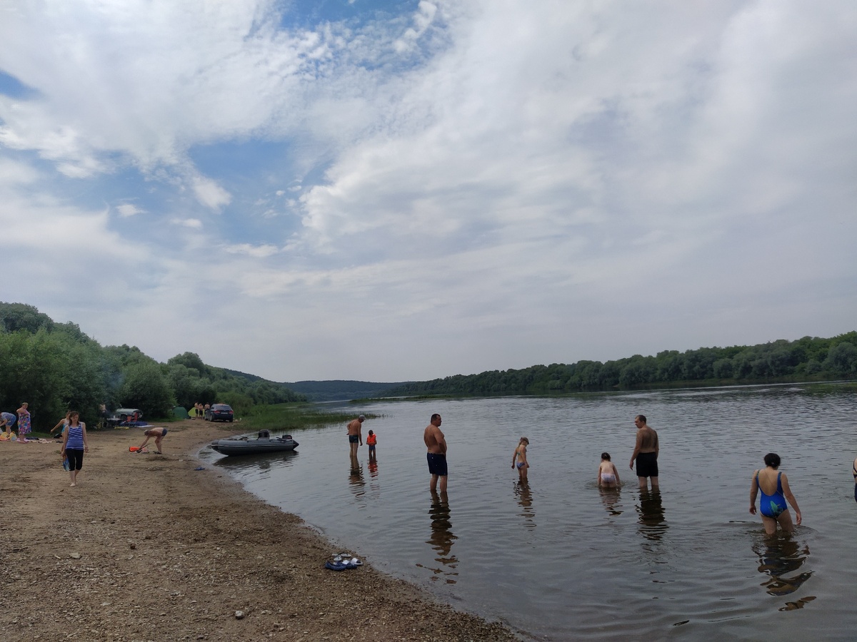 На берегу Оки.