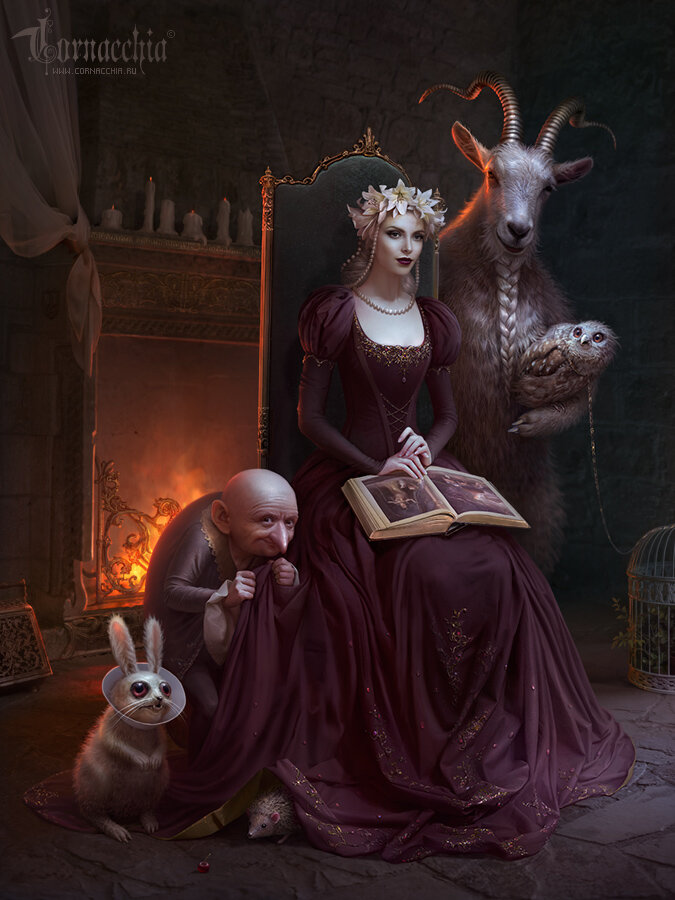 "Мои друзья" - думается мне, что это автопортрет Ольги ;)