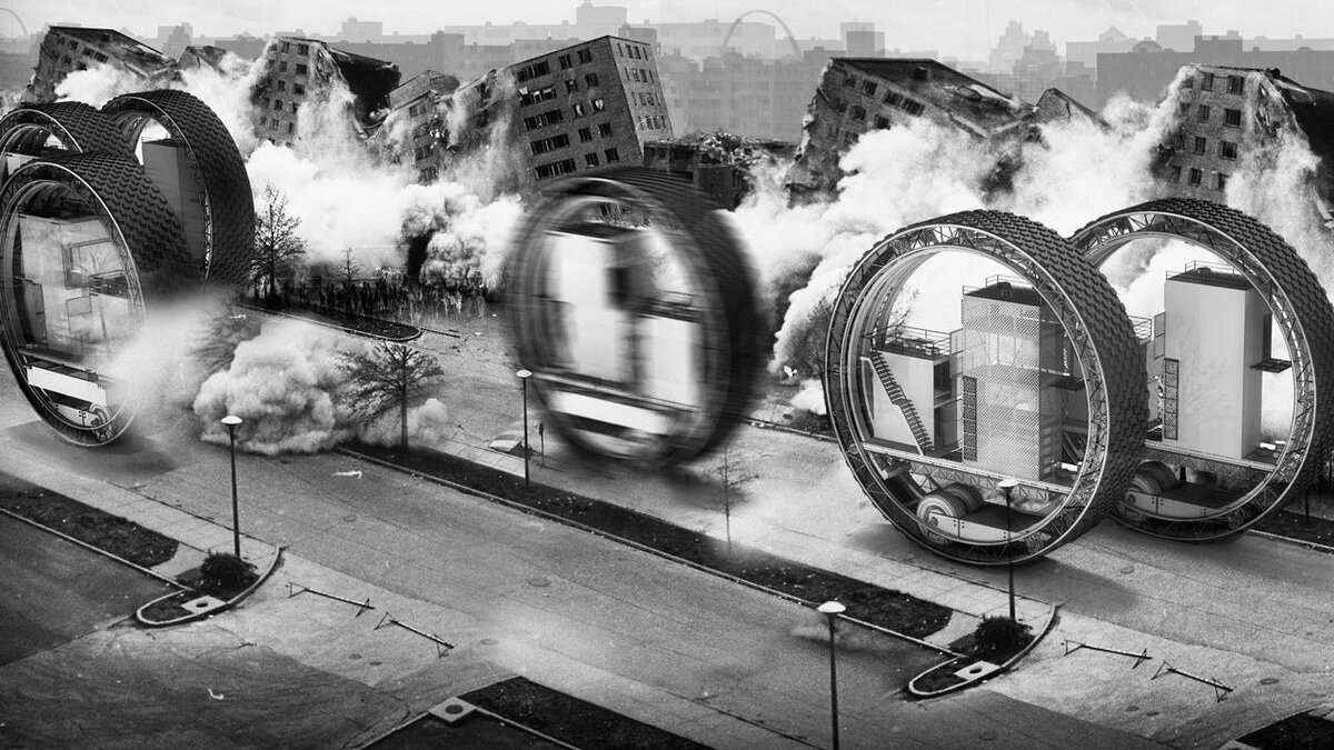 конкурсная разработка 'кочующего' небоскреба (Пшибылы, 2012)