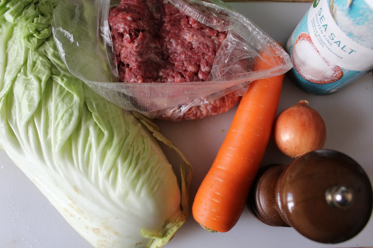 Набор продуктов весьма прост.