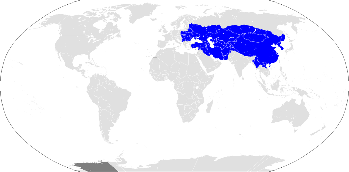 Карта монгольской империи 1279