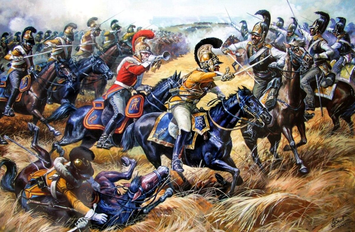 Атака гвардейского полка Гар дю Кор.