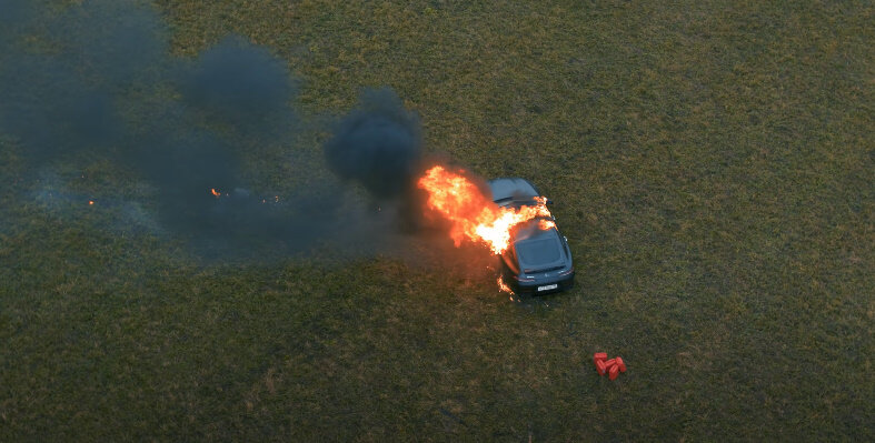 горение машины