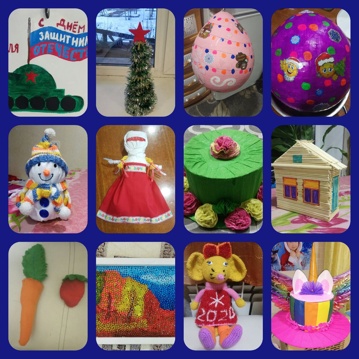 Коллаж автора - Подделки в детский сад 