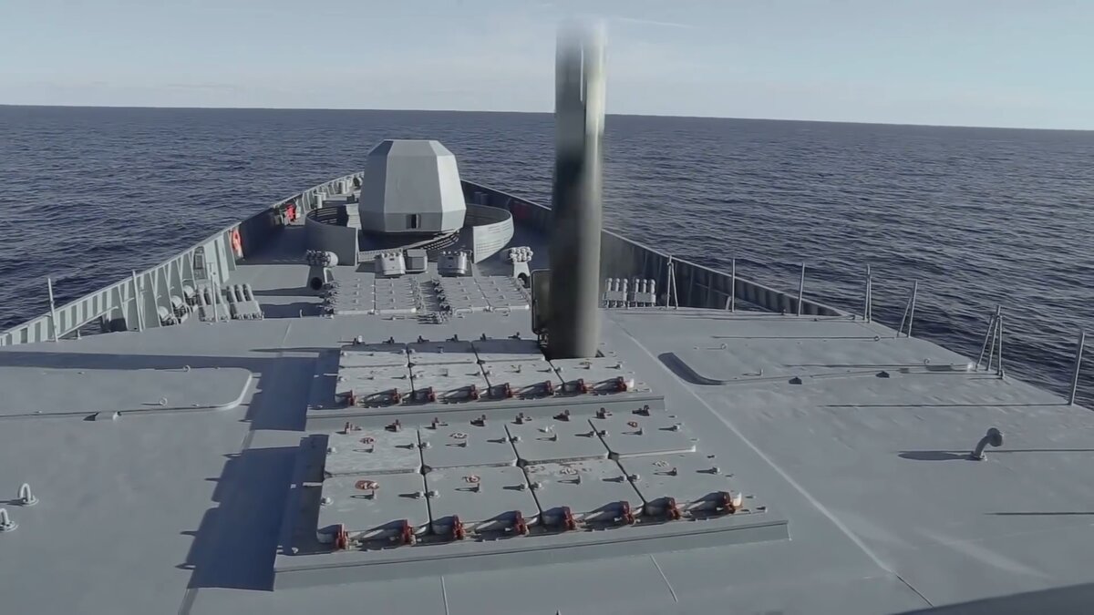 Стоп-кадр из видео первого испытательного пуска ракеты Циркон © видео Минобороны РФ