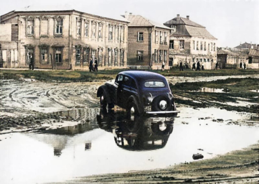 МЗМА-400-420, Москва, Марьина Роща, весна 1953 года (с) В.В. Собчинский