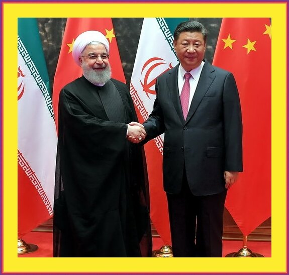 Хасан Рухани и Си Цзиньпин, главы стран, открытые источники