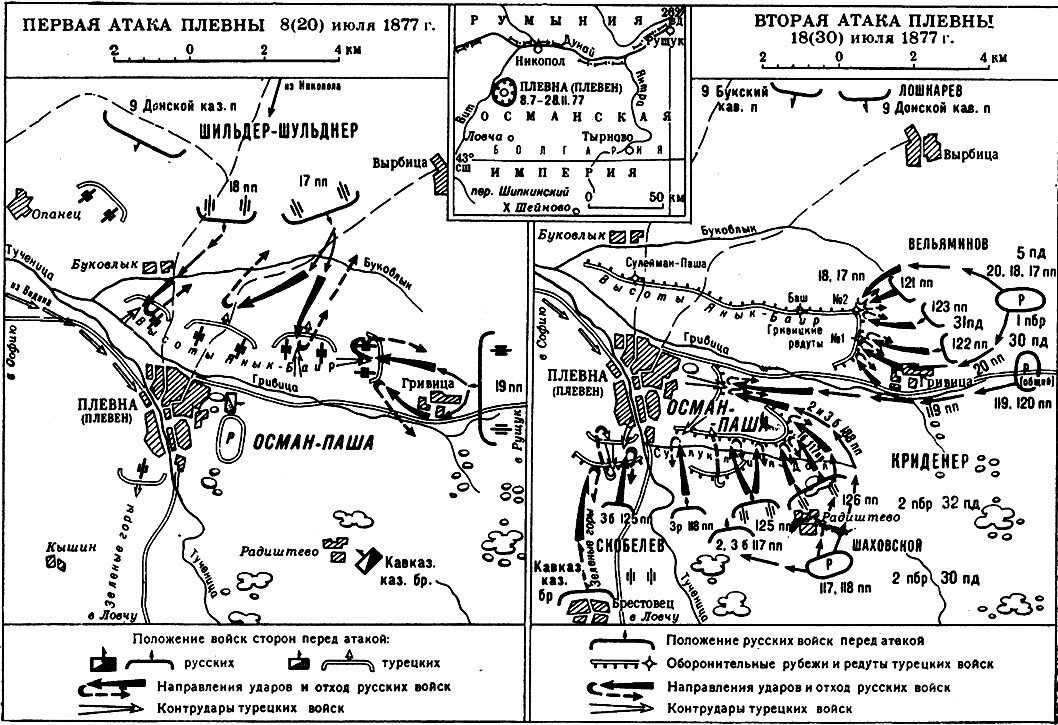 1877 осада плевны карта