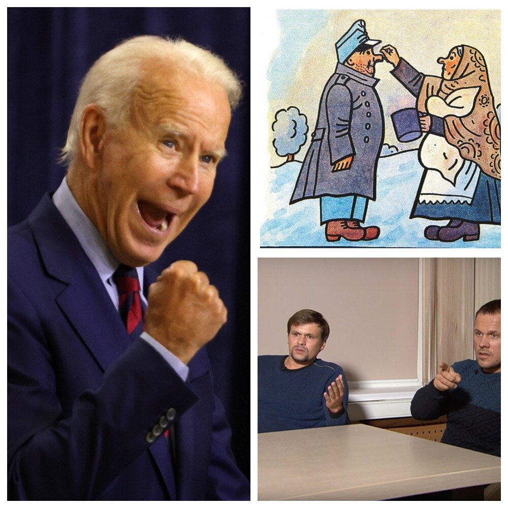 Коллаж автора. Источники: https://glavnoe24.ru/topics/5986/ https://freebeacon.com/2020-election/biden-repeats-two-falsehoods-in-less-than-a-minute/ https://praga-praha.ru/jaroslav-hasek/