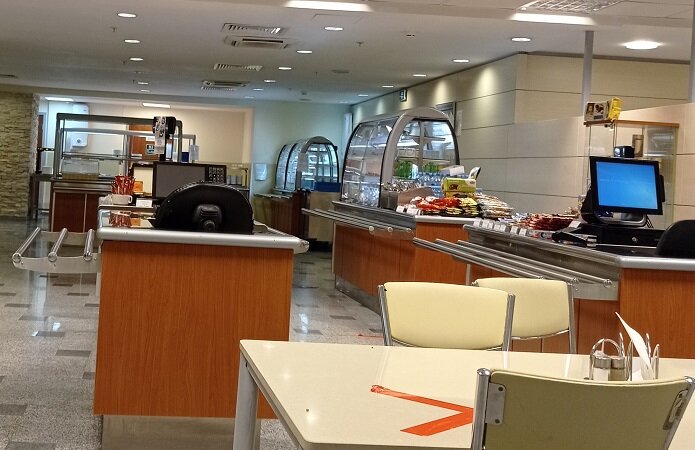 Обстановка в столовой Домодедово