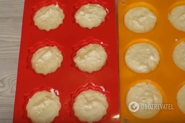 Формочки для кексов с творожным тестом