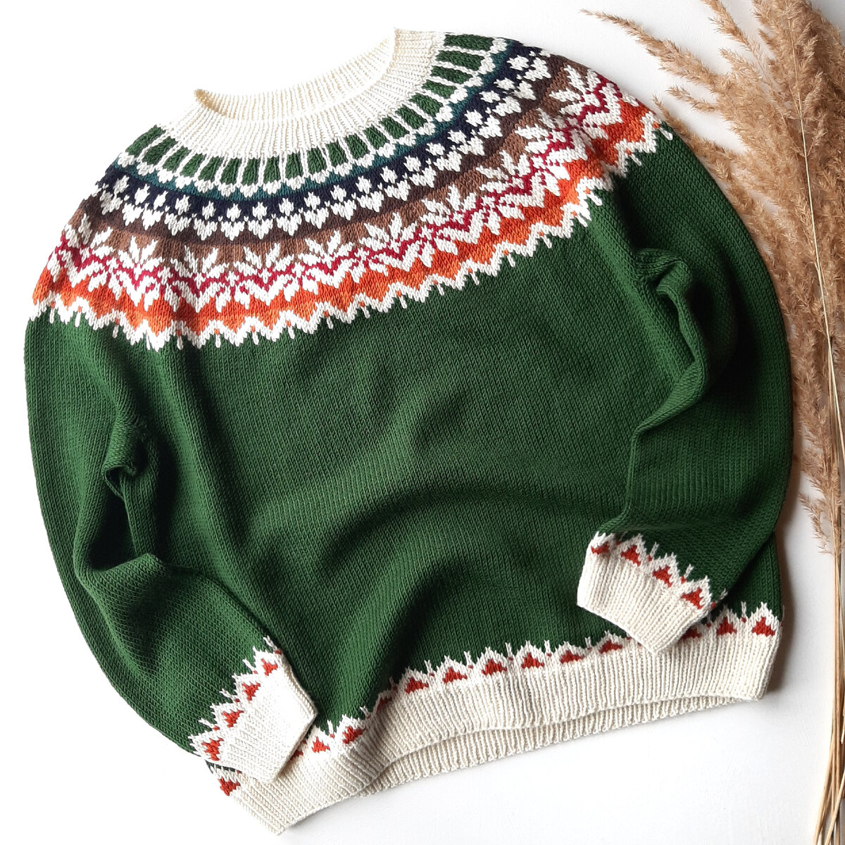 Traditional Fair Isle Yoke Pullover