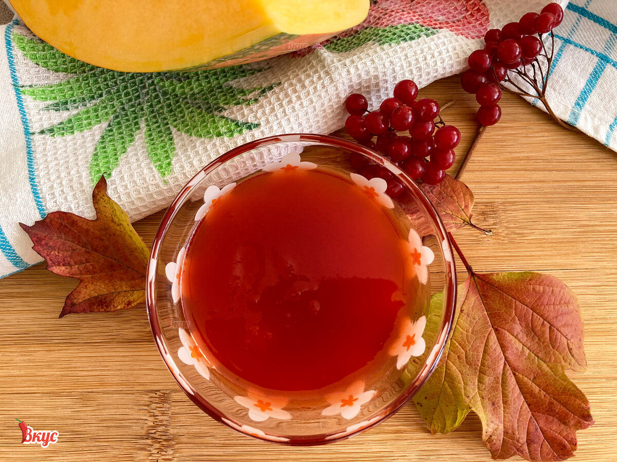 Варенье из тыквы и калины